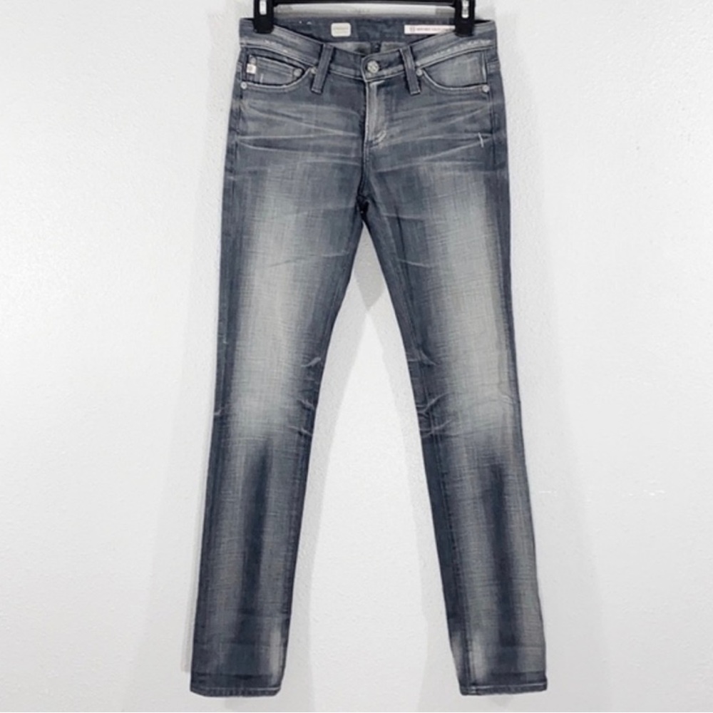AG Adriano Goldschmied Premiere Skinny
Straight Gray Jeans